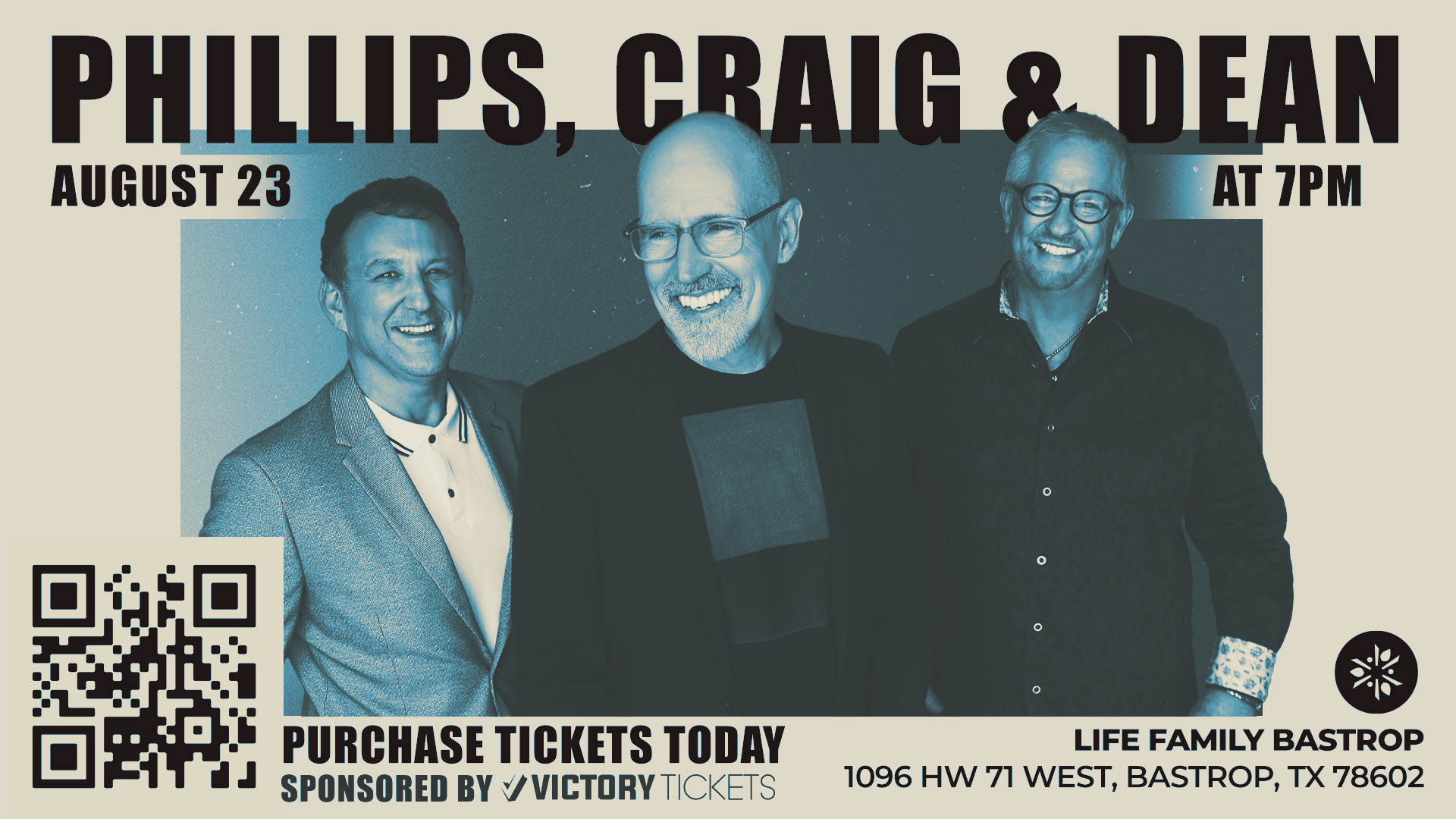 Live in Concert: Phillips, Craig & Dean at LifeFamily Bastrop